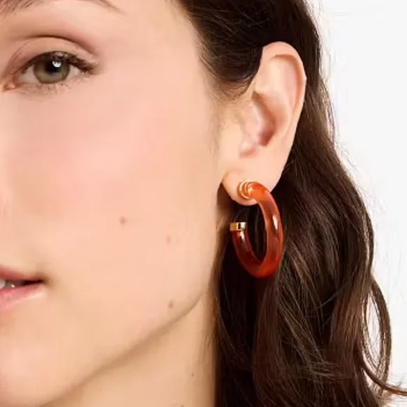 New Kate Spade FEELING BUBBLY RAFFIA CHARM HOOPS
Color: Pink Multi - Picture 5 of 13